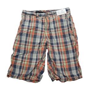 Union Shorts Mens 29 Multicolor Cotton Plaid Slash Pockets Casual Bottoms